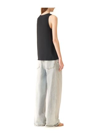 Canotta in misto seta blu scuro FABIANA FILIPPI | TPD266F295L7755146